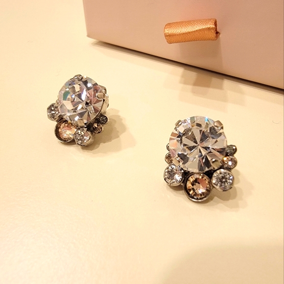 Sorrelli Elegant Crystal Cluster Earrings - Picture 1 of 5